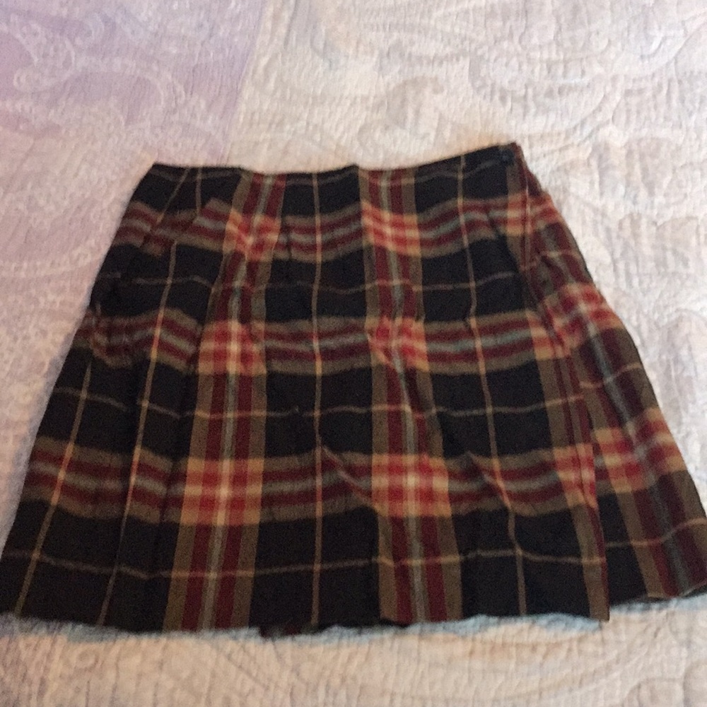 Charter Club plaid wrap skirt.